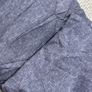 Light Gray / blue Fabric Material comforter and pillowcase